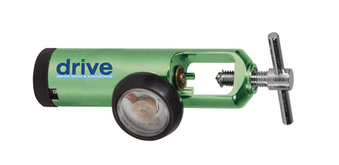 Drive Medical 18302gn CGA 870 Oxygen Regulator 0-15 LPM Barb Outlet, Standard - Owl Medical Supplies