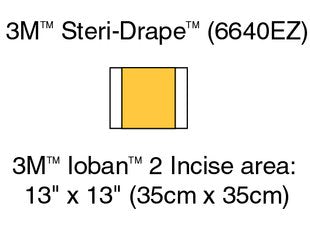 3M 6640EZ Ioban 2 Antimicrobial Incise Drapes 35cm x 35cm - Owl Medical Supplies