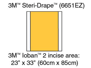 3M 6651EZ Ioban 2 Antimicrobial Incise Drapes 60cm x 85cm - Owl Medical Supplies