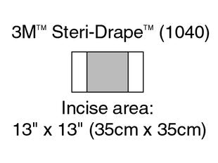 3M 1040 Steri-Drape Incise Drape 35cm x 35cm - Owl Medical Supplies
