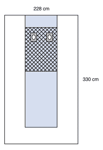 3M 1191 Steri-Drape Femoral Angiography Drape 228cm x 330cm (This Product Is Final Sale And Is Not Returnable) - Owl Medical Supplies