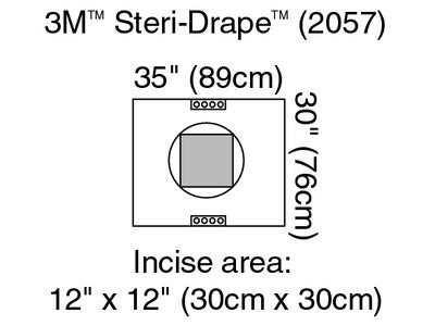 3M 2057 Steri-Drape Incise Pouch 30cm x 30cm - Owl Medical Supplies