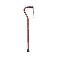 Airgo Comfort-Plus Aluminum Cane, Offset Handle, 300 lb, H28" to 39"