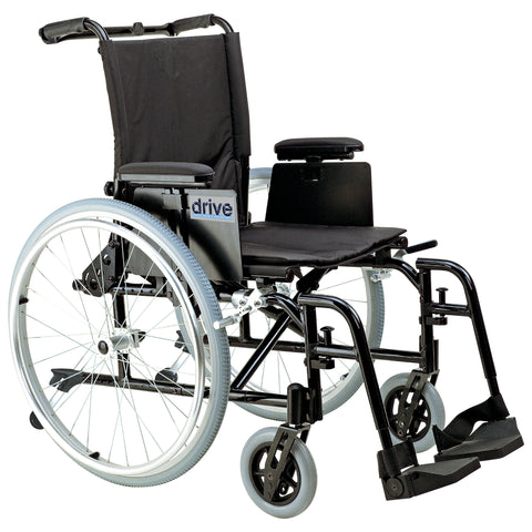 Drive Medical ak516ada-asf Cougar Ultra Lightweight Rehab Wheelchair, Swing away Footrests, 16" Seat - Owl Medical Supplies