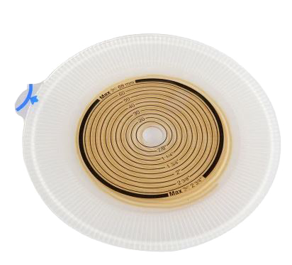Coloplast 14644 Easiflex Standard Wear Convex Light Baseplate, Flange Size 2" (50mm), Pre-Cut 1-1/8" (28mm) Red - Owl Medical Supplies