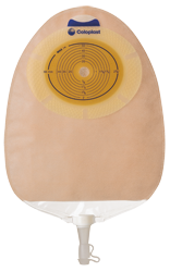 Coloplast 11803 Sensura Standard Wear 1-Piece Urostomy Transparent Pouch, Midi, Cut-To-Fit Up To 2 5/8" (66mm) - Owl Medical Supplies