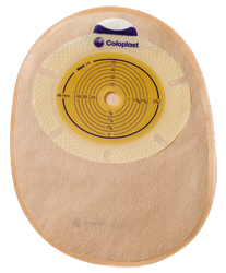 Coloplast 15415 Sensura Standard Wear 1-Piece Convex Light Opaque Closed Pouch, Midi, Pre-Cut 1-1/4" (31mm) - Owl Medical Supplies