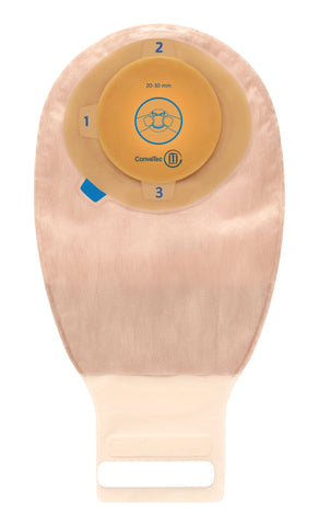 ConvaTec 413522 Esteem + 1-Piece Moldable Drainable Pouch, Moldable, Stomahesive Skin Barrier; Opaque 12" Pouch With 2-Sided Comfort Panel, Invisiclose Tail Closure And Filter Tan 30-40mm (1