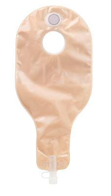 ConvaTec 420697 Sur Fit Natura Two Piece High Output Pouch, 14" Pouch For High Output, With 1-Sided Comfort Panel, Anti-Reflux Valve, Replaceable Filter And Outlet With Spout & Cap Transparen
