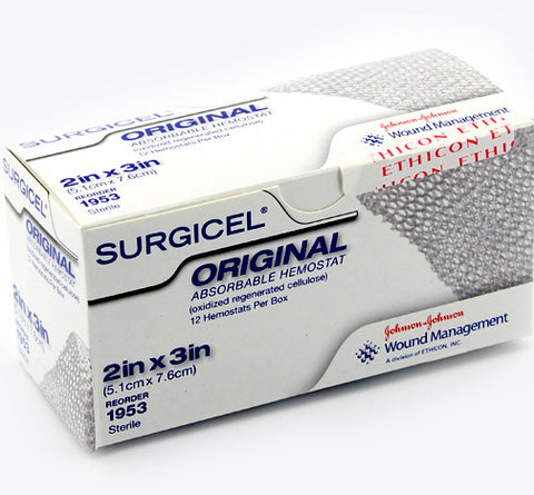 Ethicon 1953 Surgicell Absorbable Hemostat 2" x 3", Sterile - Owl Medical Supplies