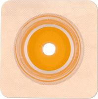 Genairex 304134 Securi-T 2-Piece Skin Barrier With Flange (Cut To Fit), Standard Wear Skin Barrier With Flexible Tape Collar 1 " (45mm) Tan - Owl Medical Supplies