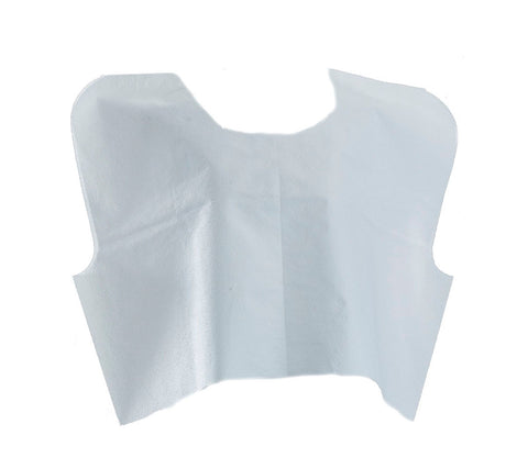 Medline NON24248 Disposable Tissue / Poly / Tissue Exam Capes, White, 30" x 21" - Owl Medical Supplies