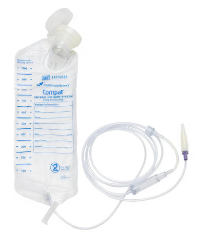 Nestle 12250533 Compat Gravity Feeding Set With Twist Cap, 1000ml - Owl Medical Supplies