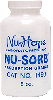 Nu-Hope 1460 Nu-Sorb Instant Absorption Grains 8oz Bottle (This Product Is Final Sale And Is Not Returnable) - Owl Medical Supplies