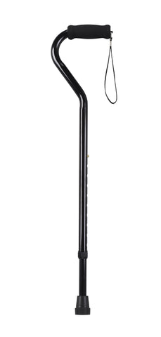Drive Medical rtl10306 Foam Grip Offset Handle Walking Cane, Black - Owl Medical Supplies