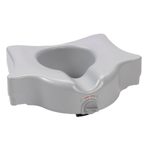 Drive Medical rtl22600 Heavy Duty Locking Raised Toilet Seat, 5" - Owl Medical Supplies