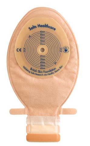 Salts CP8 Confidence Comfort Paediatric 1-Piece Drainable Pouch - Cut To Fit 8-61mm - Owl Medical Supplies