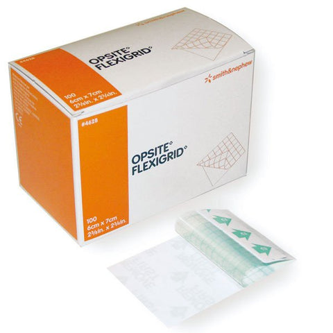 Smith & Nephew 4632 Opsite Flexigrid Adhesive Film Dressing 12cm x 25cm - Owl Medical Supplies