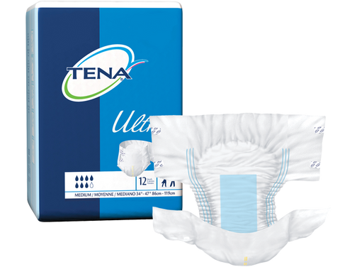 Tena 67300 Ultra Briefs Large (122-150cm or 48"-59") Blue - Owl Medical Supplies