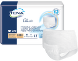Tena 72516 Classic Protective Underwear, X-Large, 55"-67" White - Owl Medical Supplies