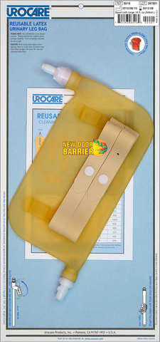 Urocare 8516 Reusable Latex Urinary Leg Bag, Sport-Left Large 16 Fl.oz./500ml - Owl Medical Supplies