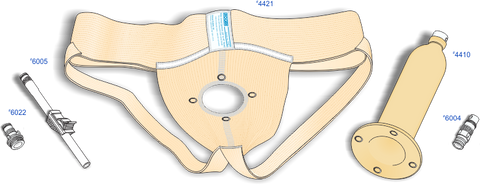 Urocare 4401 Standard Male Urinal Kit, Large - Owl Medical Supplies