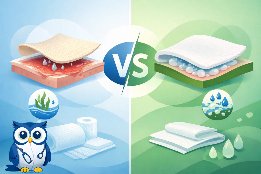 Alginate Dressing vs Hydrofiber Compared