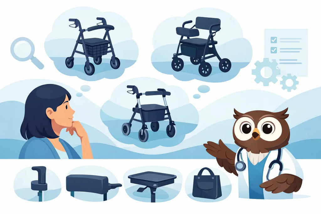How to Choose Rollator Walker Options