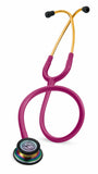 3M 5806 Littmann Classic III™ Stethoscope, Rainbow-Finish, Raspberry Tube, 27 in - Owl Medical Supplies