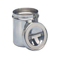 Dressing Jar, with Cover, Stainless Steel