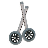 Drive Medical 10108wc Extended Height Walker Wheels and Legs Combo Pack, 5" Wheels, 1 Pair - Owl Medical Supplies