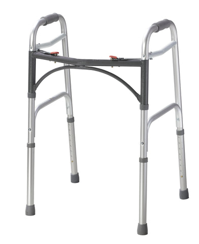 Drive Medical 10200-1 Deluxe Two Button Folding Walker - Owl Medical Supplies