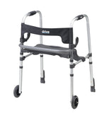 Drive Medical 10233 Clever Lite LS Walker Rollator with Seat and Push Down Brakes - Owl Medical Supplies