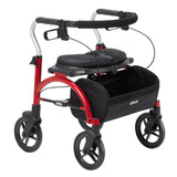 Drive Medical 102exl-rd Arc Lite Rollator, Red - Owl Medical Supplies