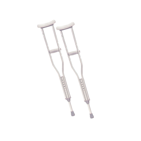 Drive Medical 10401-1 Walking Crutches with Underarm Pad and Handgrip, Youth, 1 Pair - Owl Medical Supplies