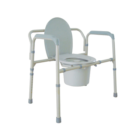 Drive Medical 11117n-1 Heavy Duty Bariatric Folding Bedside Commode Chair - Owl Medical Supplies