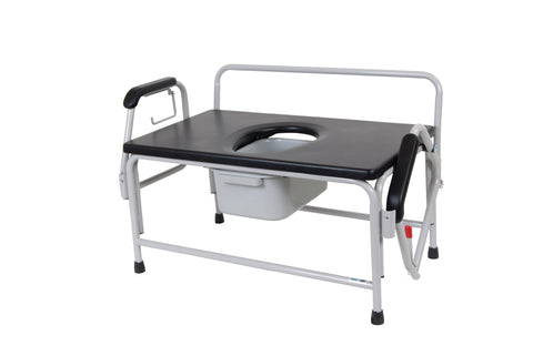 Drive Medical 11132-1 Bariatric Extra Wide Drop Arm Bedside Commode - Owl Medical Supplies