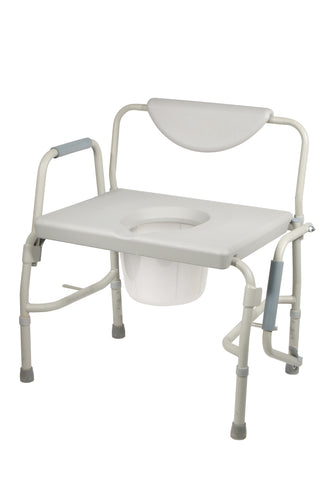 Drive Medical 11135-1 Bariatric Drop Arm Bedside Commode Chair - Owl Medical Supplies