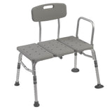 Drive Medical 12011kd-1 Plastic Tub Transfer Bench with Adjustable Backrest - Owl Medical Supplies