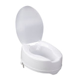Drive Medical 12067 Raised Toilet Seat with Lock and Lid, Standard Seat, 6" - Owl Medical Supplies