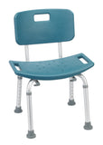 Drive Medical 12202kdrt-1 Bathroom Safety Shower Tub Bench Chair with Back, Teal - Owl Medical Supplies