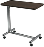 Drive Medical 13003 Non Tilt Top Overbed Table, Chrome - Owl Medical Supplies