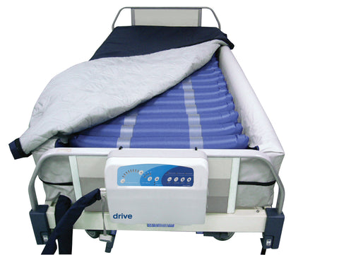 Drive Medical 14029dp Med Aire Plus Defined Perimeter Low Air Loss Mattress Replacement System, with Low Pressure Alarm, 8" - Owl Medical Supplies