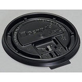 Genpak 14HL-W Flat Drinking Cup Lid, Plastic