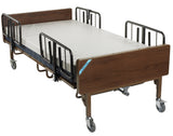 Drive Medical 15300bv-pkg Full Electric Bariatric Hospital Bed with Mattress and 1 Set of T Rails - Owl Medical Supplies