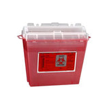 Sentinel Sharps Container, 5qt, Translucent Red
