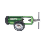 Drive Medical 18301gm CGA 870 Oxygen Regulator 0-8 LPM Barb Outlet, Mini - Owl Medical Supplies