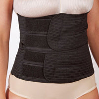 Unisex Multi-Flap Waistbinder, Two Flap, Black, 9"