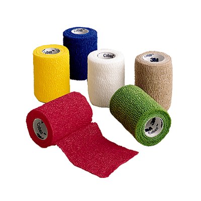 3M 1583A Coban Self-Adherent Wrap Assorted Colors 3" x 5 Yards - Owl Medical Supplies