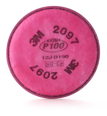 3M 2097 Particulate Filter, P100 Respiratory Protection, With Nuisance Level Organic Vapor Relief - Owl Medical Supplies